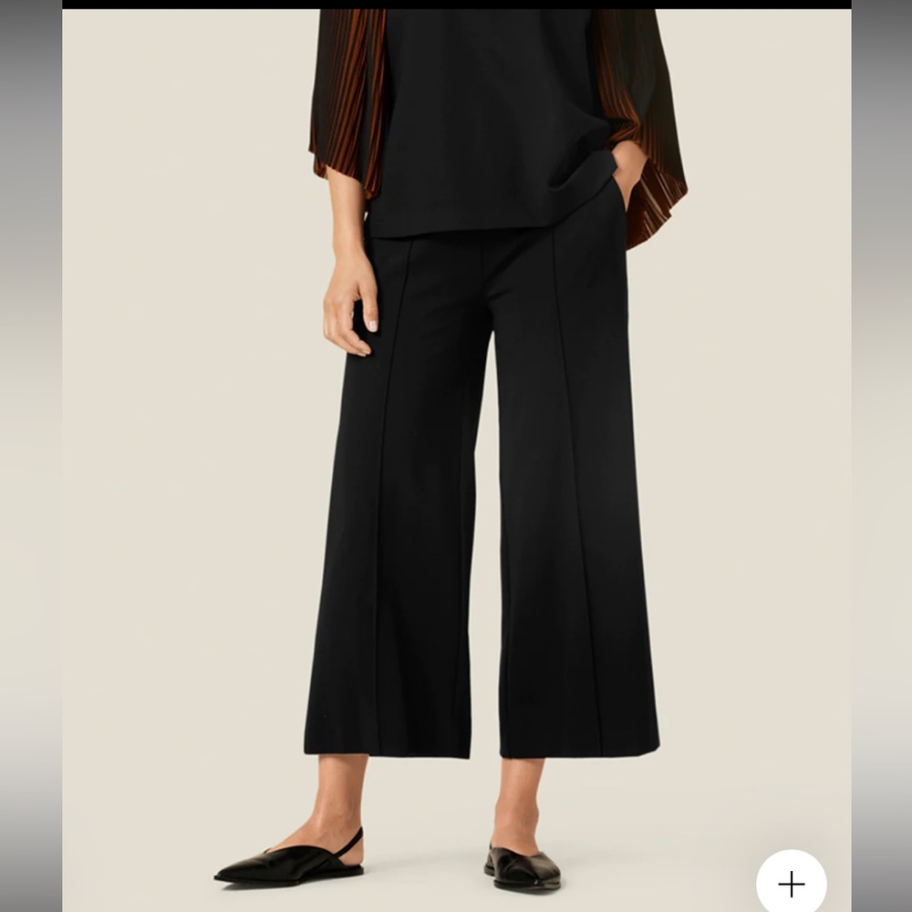 NWOT Masai Copenhagen MaPiana Culotte Cropped Trousers Pants in Black